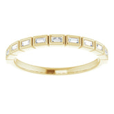 14K Yellow 1/6 CTW Natural Diamond Anniversary Band
